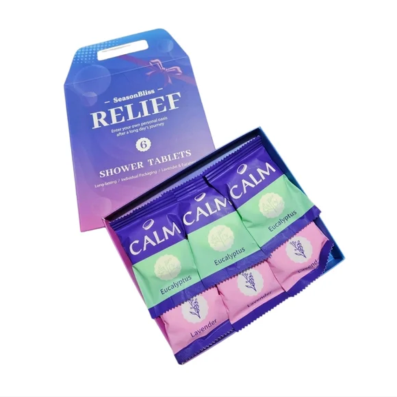 SeasonBliss Relief Shower Steamers 6 Pk - Picture 1 of 3
